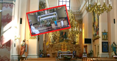 Skandal w kościele. Podopieczni czyścili posadzkę