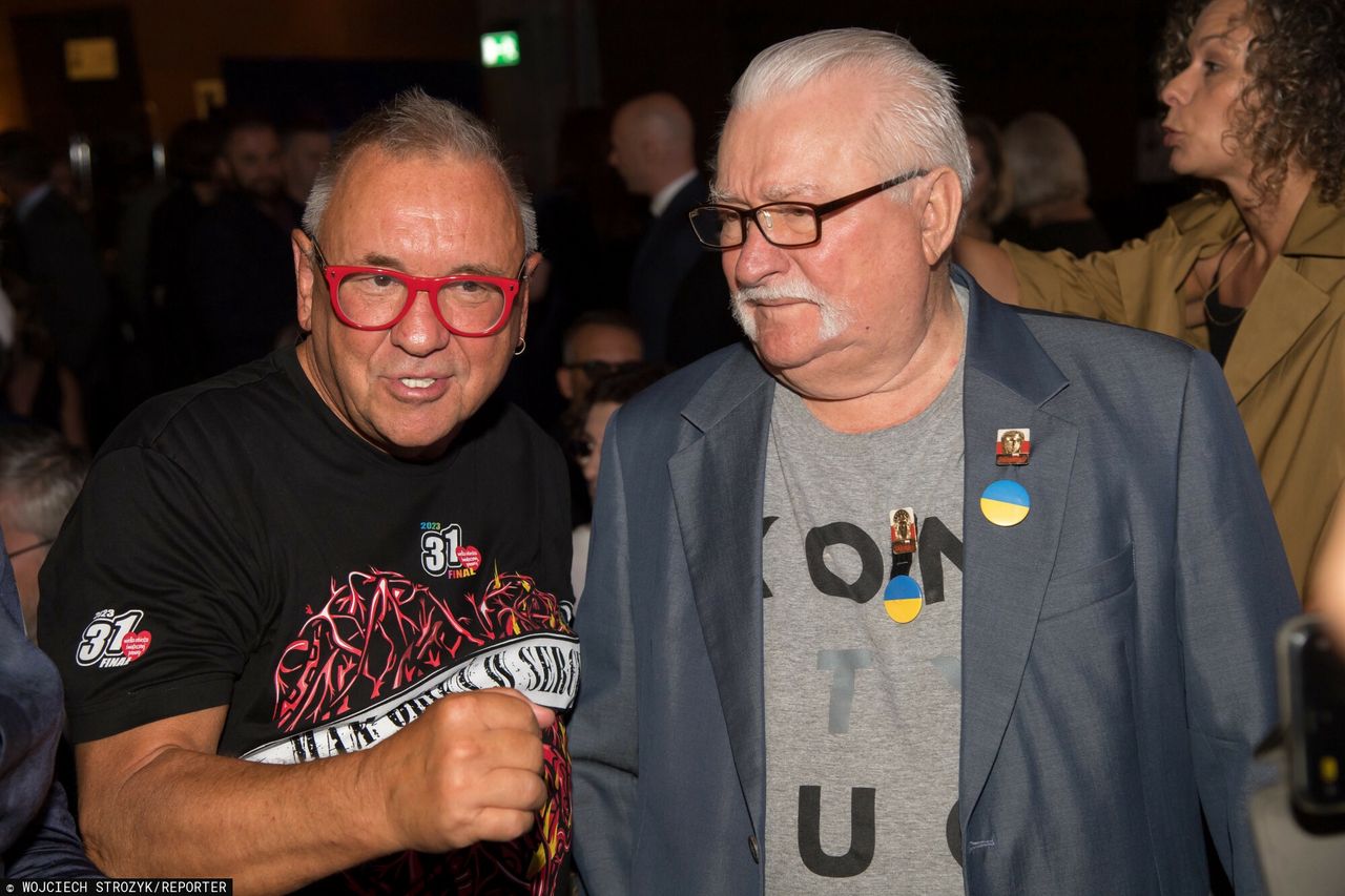 Wałęsa zapomniał o WOŚP? Kłopotliwa sytuacja przed kościołem