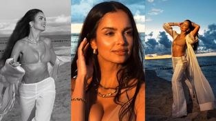 Odziana w górę od bikini Klaudia El Dursi hasa po rajskiej plaży i duma. "Końcówka lata ma w sobie coś wyjątkowego" (FOTO)
