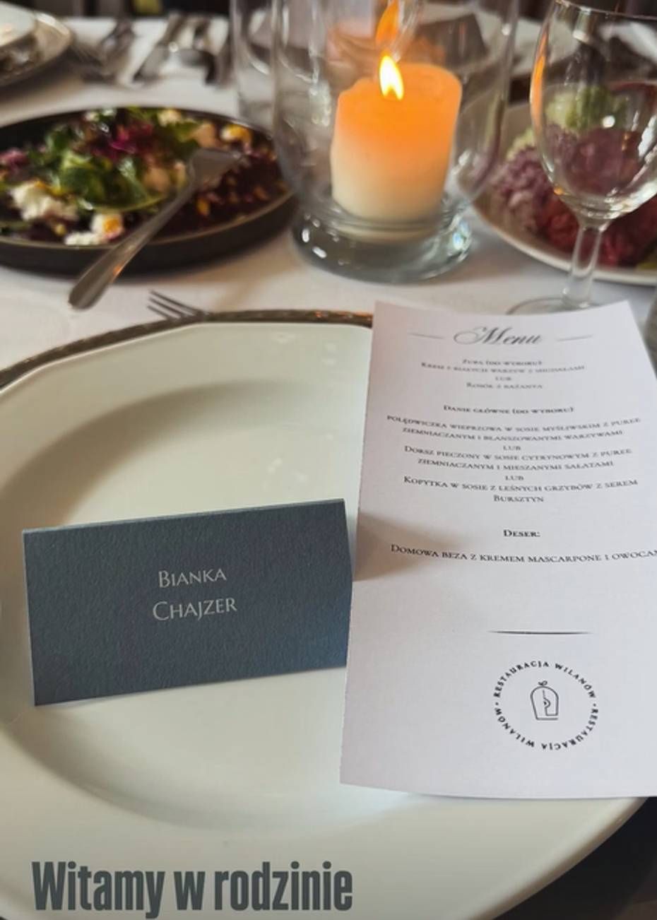 "Bianka Chajzer" na Instagramie Filipa Chajzera