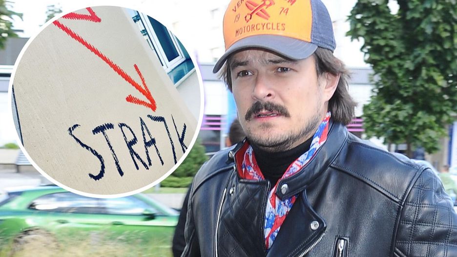 Dawid Ogrodnik wspiera strajk kobiet i wywiesza transparent na balkonie