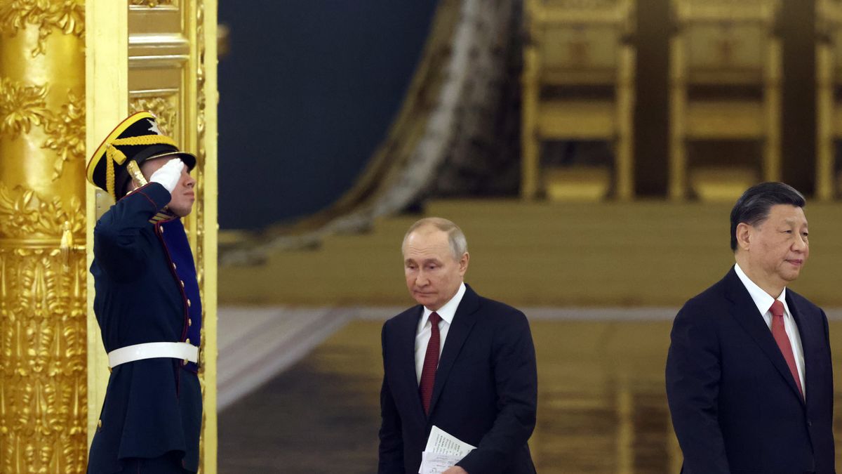 Xi Jinping spotkał się 21 marca w Moskwie z prezydentem Władimirem Putinem