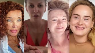 Te gwiazdy nie boją się pokazać BEZ MAKIJAŻU! Anna Lewandowska, Barbara Kurdej-Szatan, Ewa Minge, Adele... (ZDJĘCIA)