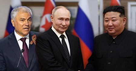Putin pozdrowił Kima. Wiadomość przekazał Wołodin