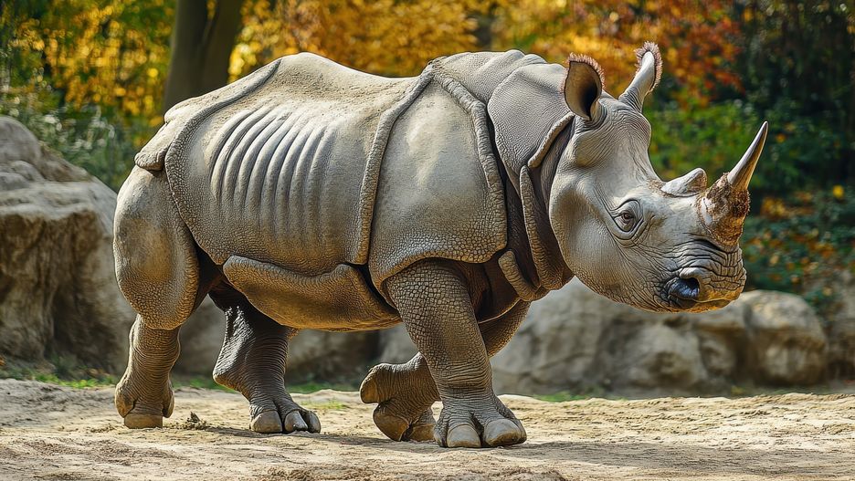 Nosorożec w warszawskim zoo