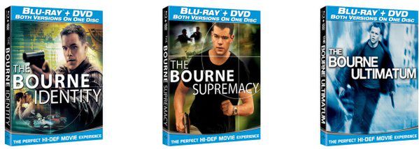 Trylogia Bourne'a - Blu-ray i DVD na jednej płycie