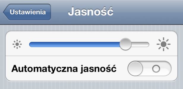 Wykorzystaj belkę informacyjną iOS-a do zarządzania jasnością ekranu