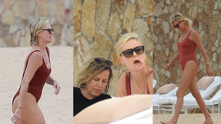 Charlize Theron z mamą na wakacjach