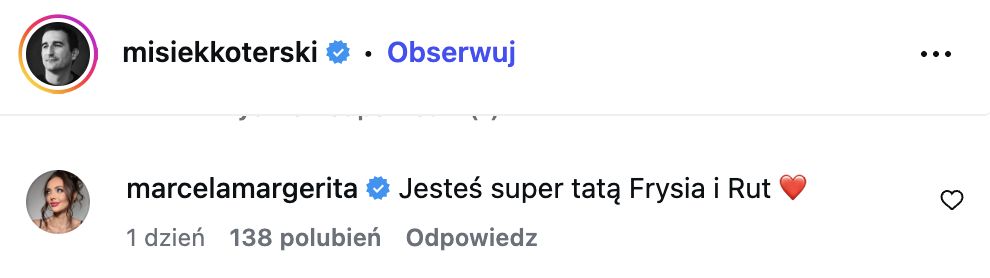 Komentarz Marceliny Leszczak pod postem Koterskiego