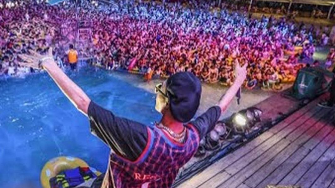 Impreza w parku wodnym w Wuhan