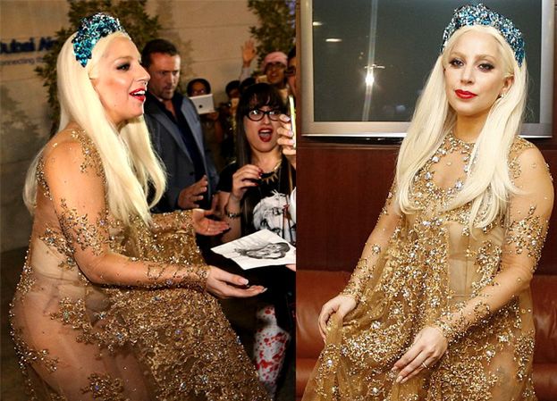 Lady Gaga w Dubaju! "UTYŁA"? (ZDJĘCIA)