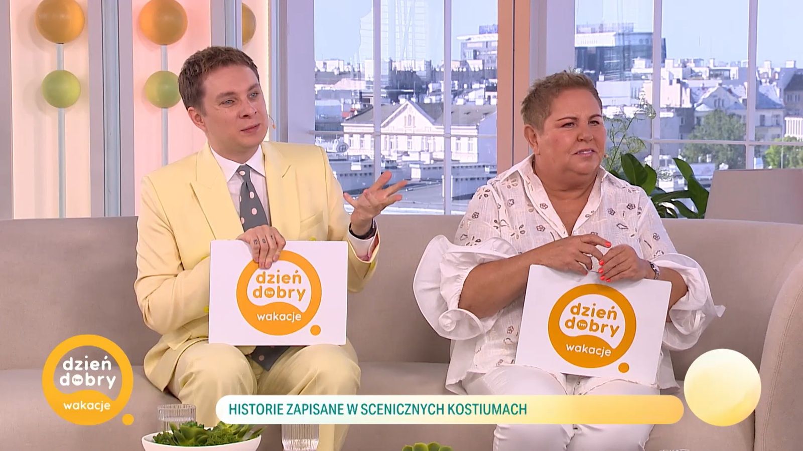 Ralph Kaminski i Dorota Wellman w programie Dzień Dobry Wakacje