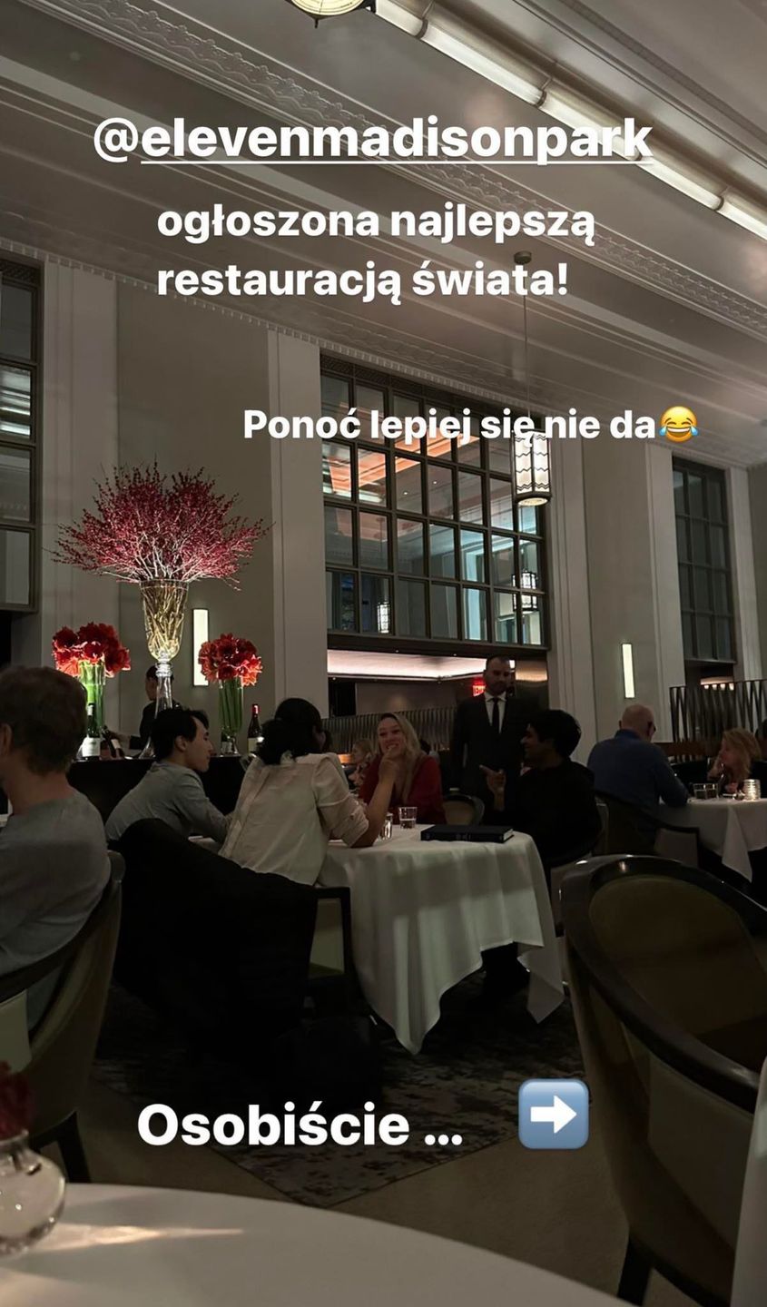 Klaudia Halejcio w Nowym Jorku