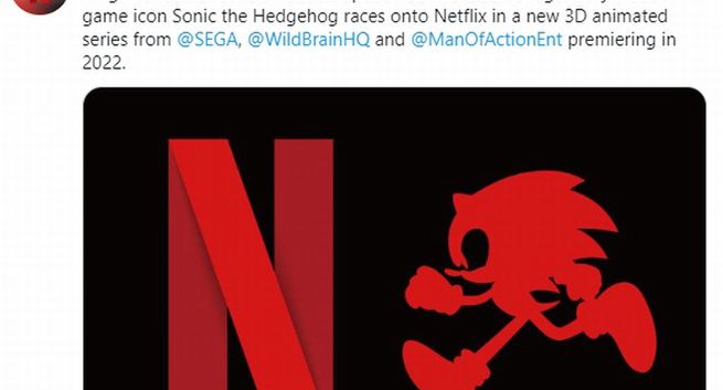 Netflix stworzy animację 3D o Jeżu Sonic