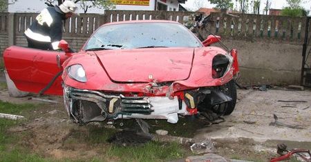Wypadek Ferrari F430 w Krotoszynie