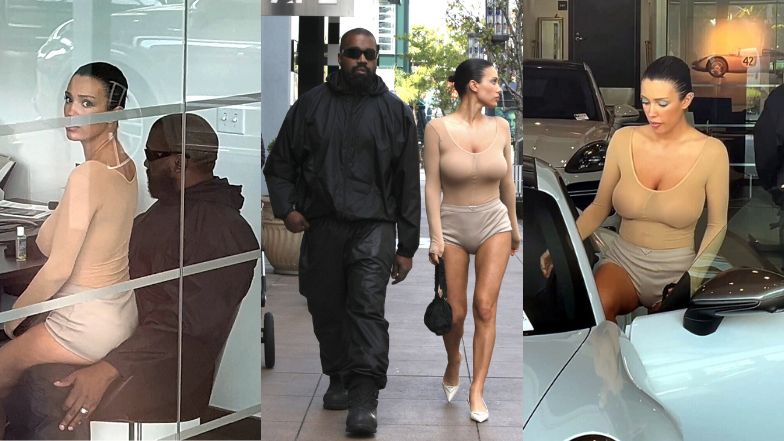 Kanye West kupił żonie Porsche. Kolejny szokujący "look" Bianki 