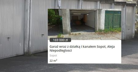 Garaże w blokowisku z wielkiej płyty. Ceny przyprawiają o zawrót głowy