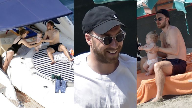Piłkarz, który miał ZAWAŁ SERCA na Euro 2020, cieszy się rodziną na wakacjach w Portofino (ZDJĘCIA)