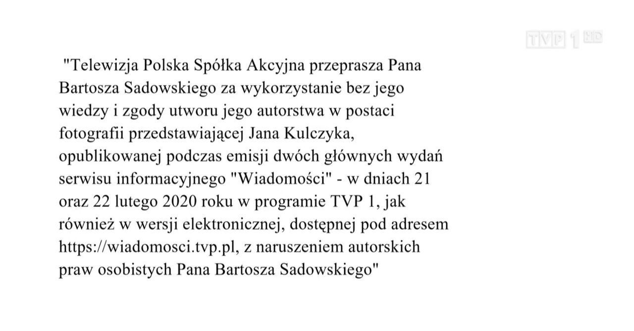 "Wiadomości" TVP musiały opublikować przeprosiny. Taki był wyrok sądu