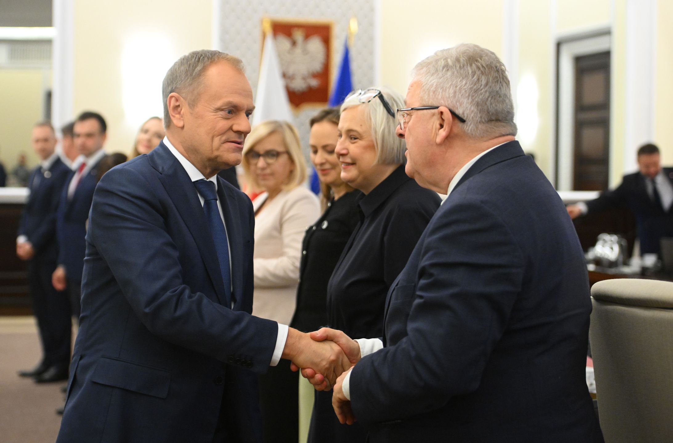 Donald Tusk i Czesław Siekierski