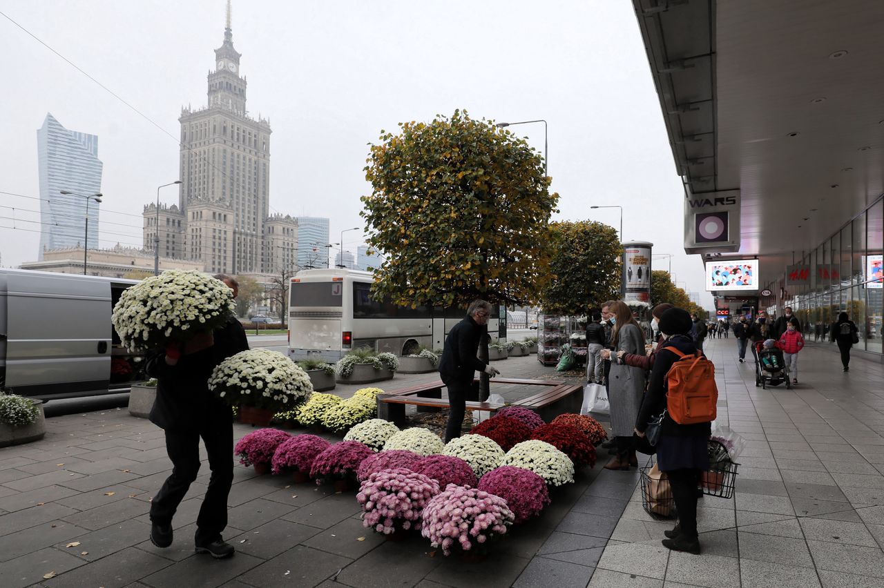 Warszawa. Akcja "Kup pan chryzantemę" w stolicy