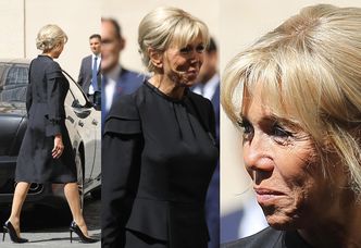 Elegancka Brigitte Macron z mężem na audiencji w Watykanie (ZDJĘCIA)