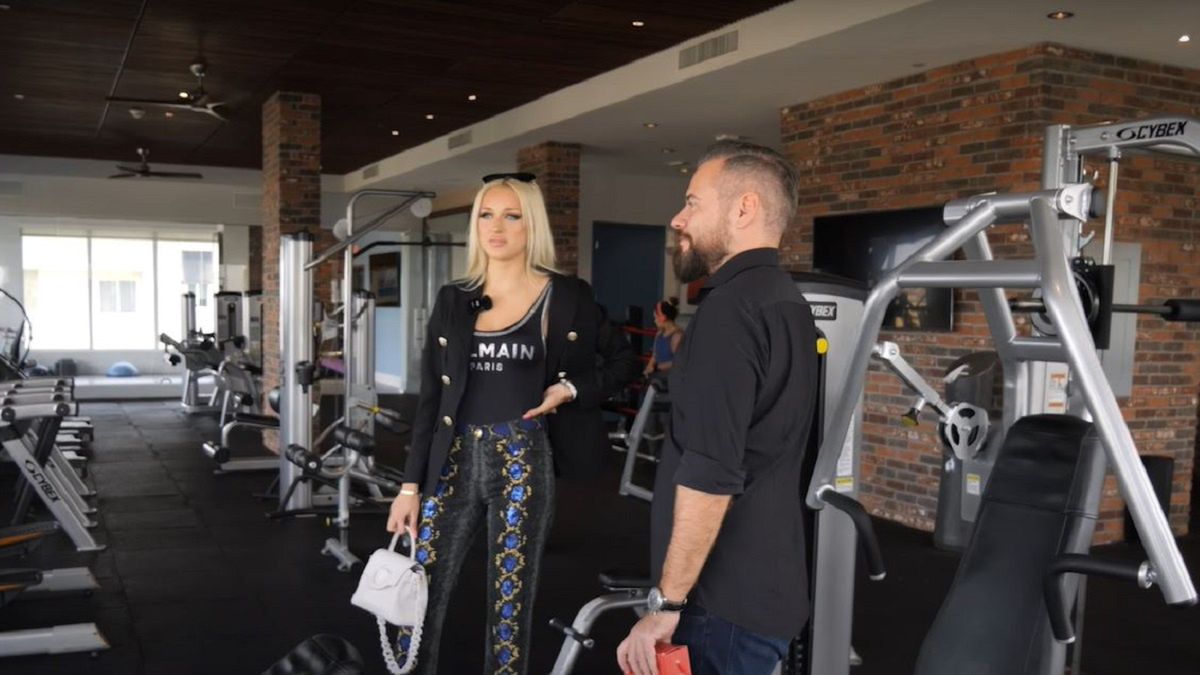 Caroline Derpienski podczas rozmowy z Krzysztofem Stanowskim