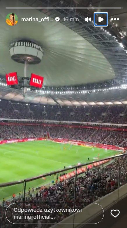 Marina Łuczenko na stadionie 