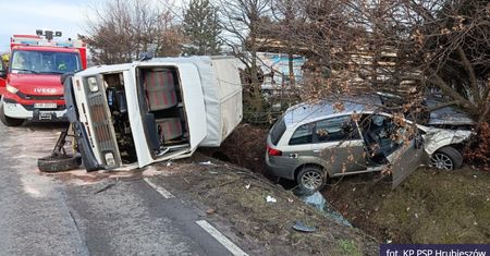 Groźny wypadek na drodze wojewódzkiej. W akcji ratunkowej śmigłowiec LPR