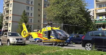 Dramatyczna akcja w Bielsku-Białej. 2,5-latek wypadł z okna