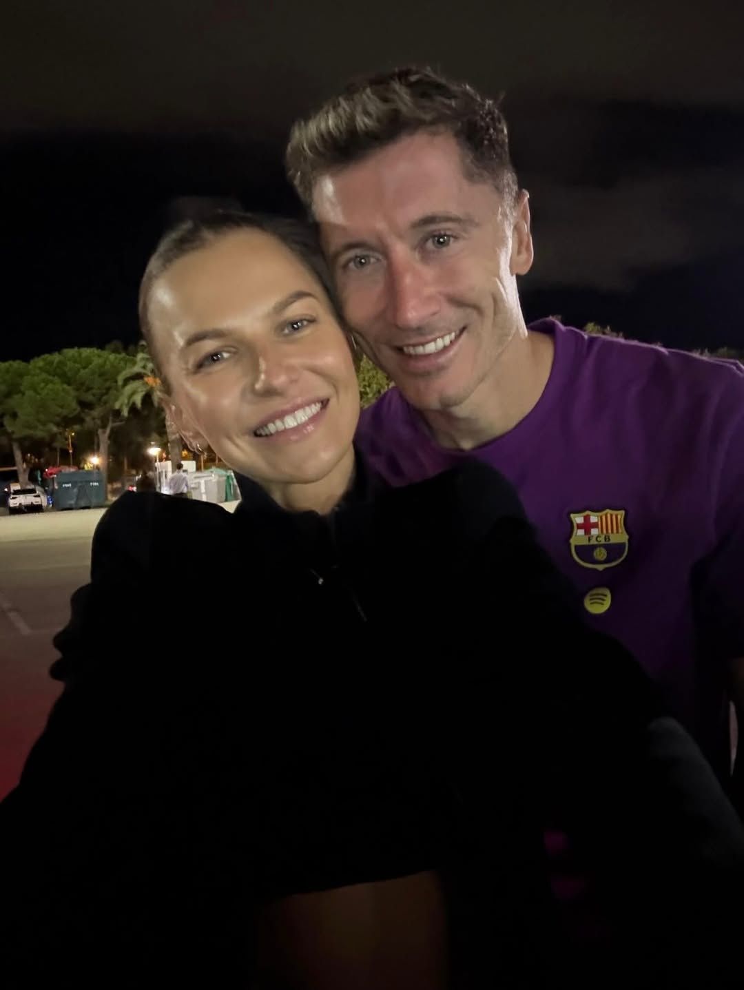 Robert Lewandowski i Anna Lewandowska