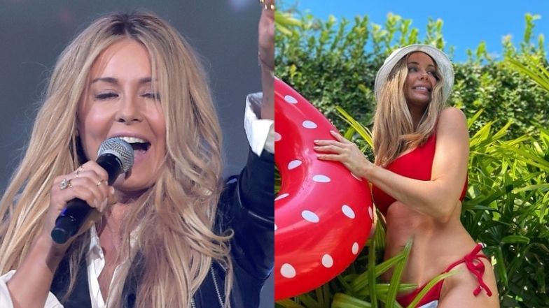 Małgorzata Rozenek zaczepia fanów, pozując z bikini