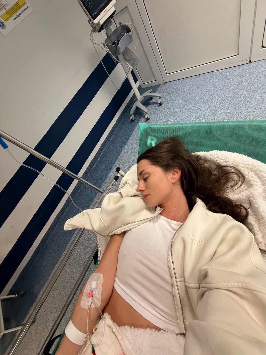 Adrianna Krysian w szpitalu