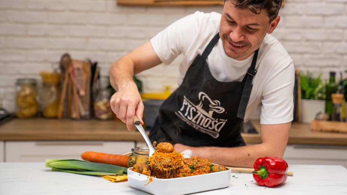 Pulpety zapiekane na ryżu - niebo w gębie