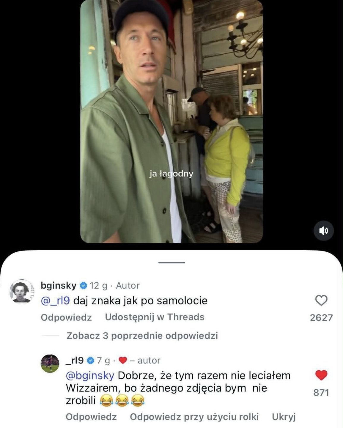 Rozmowa Bagiego i Roberta Lewandowskiego