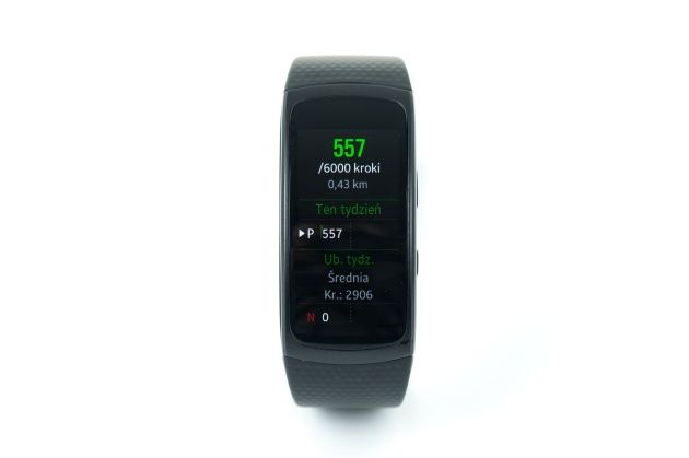 Samsung Gear Fit 2 trening