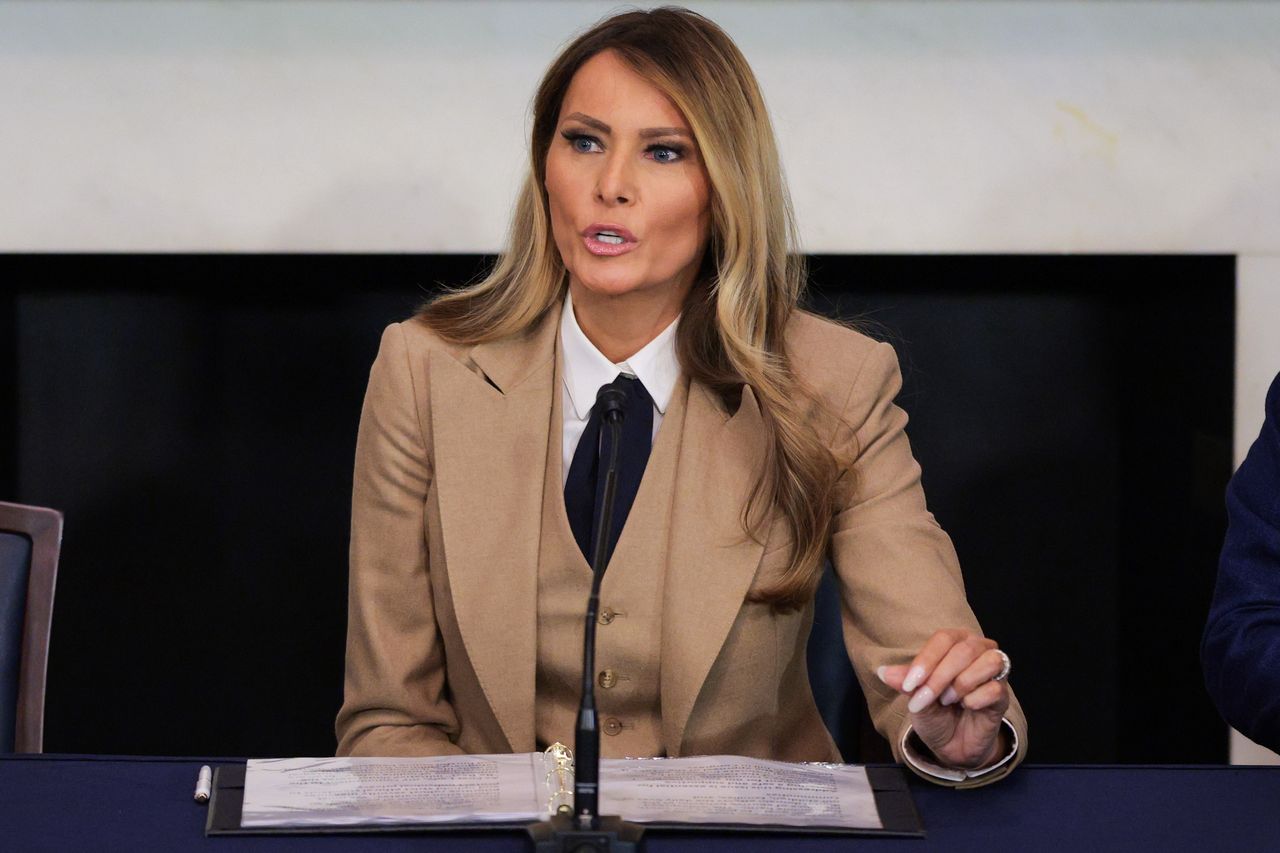 Melania Trump at a meeting in Washington