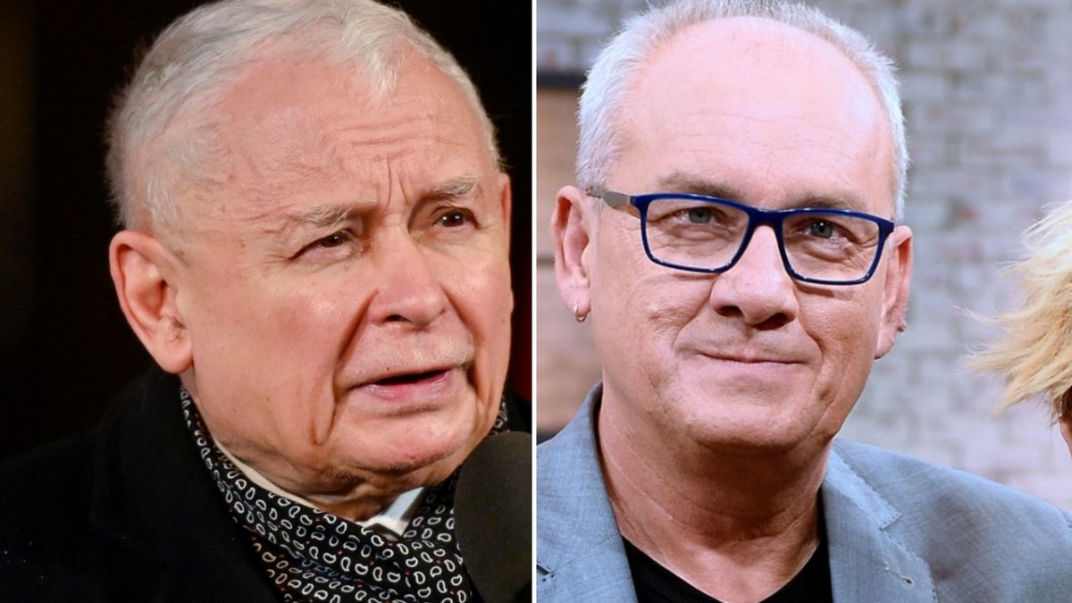 Jarosław Kaczyński i Michał Olszański