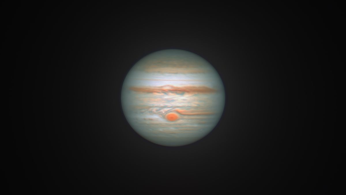 Genialne zdjęcie Jowisza w opozycji do ZIemi powstało z 600 tys. pojedynczych kadrów.