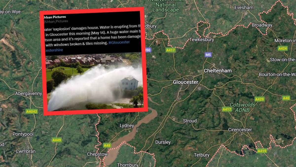 Anglia. Wybuchła rura. Nagranie niesie się w sieci