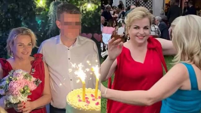 Katarzyna Bosacka pokazała się w czerwonej sukience na własnym w