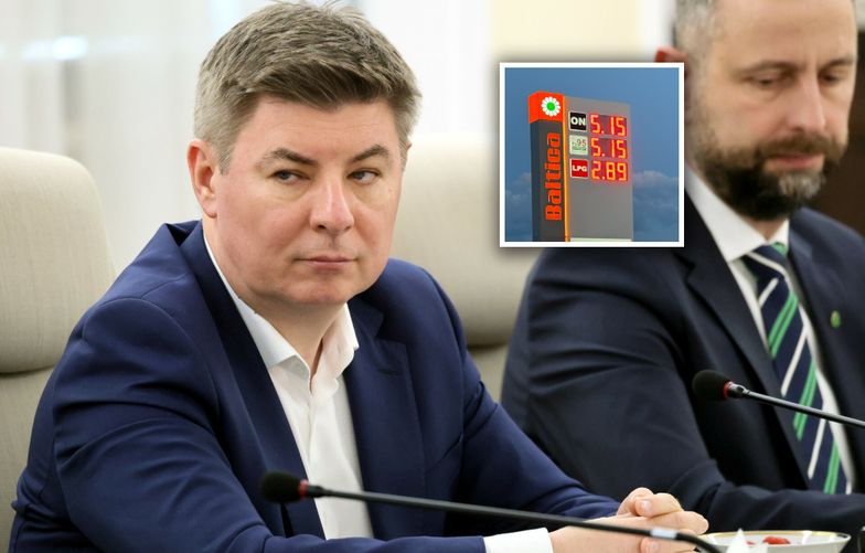 Minister pokazał zdjęcie ze stacji paliw. O tym zapomniał napisać