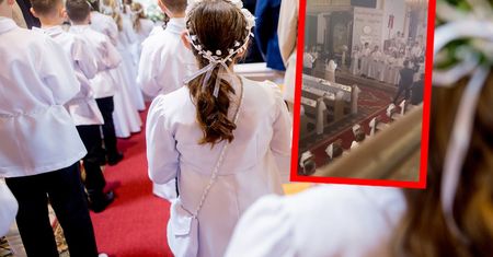 Nagranie z pierwszej komunii. Internauta: "Nie wierzę"