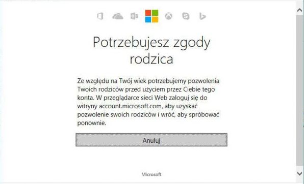 Bez zgody rodzica ani kroku dalej...