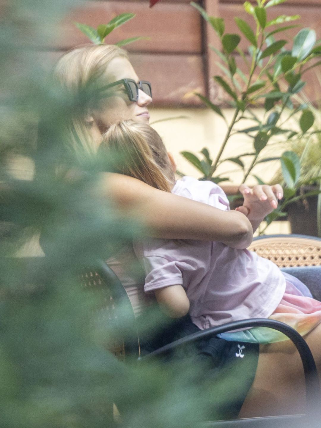 Agnieszka Kaczorowska z córką 