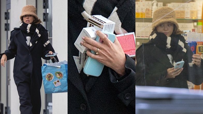 Joanna Opozda załatwia sprawunki na mieście