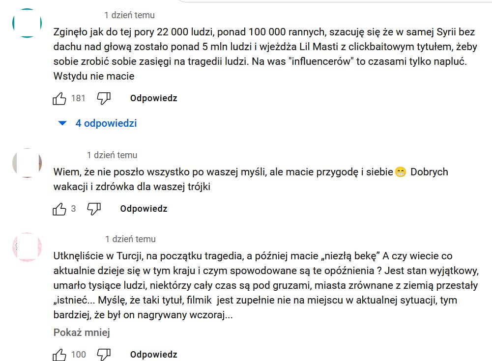 Lil Masti relacjonuje "utknięcie w Turcji". Fani zniesmaczeni