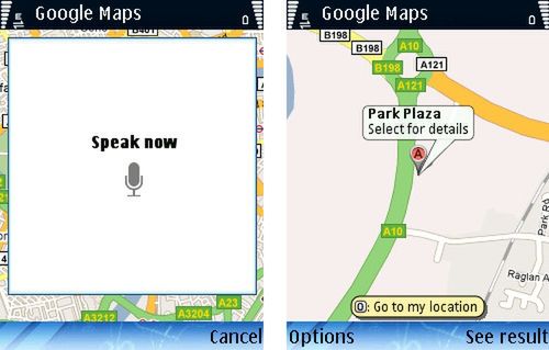 Głosowa wyszukiwarka w Google Maps 4.1 dla Symbiana i Windows Mobile