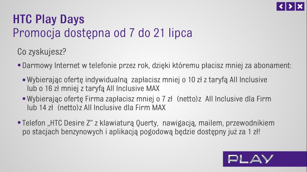 HTC Play Days - nowa promocja dla fanów HTC w Play [wideo]