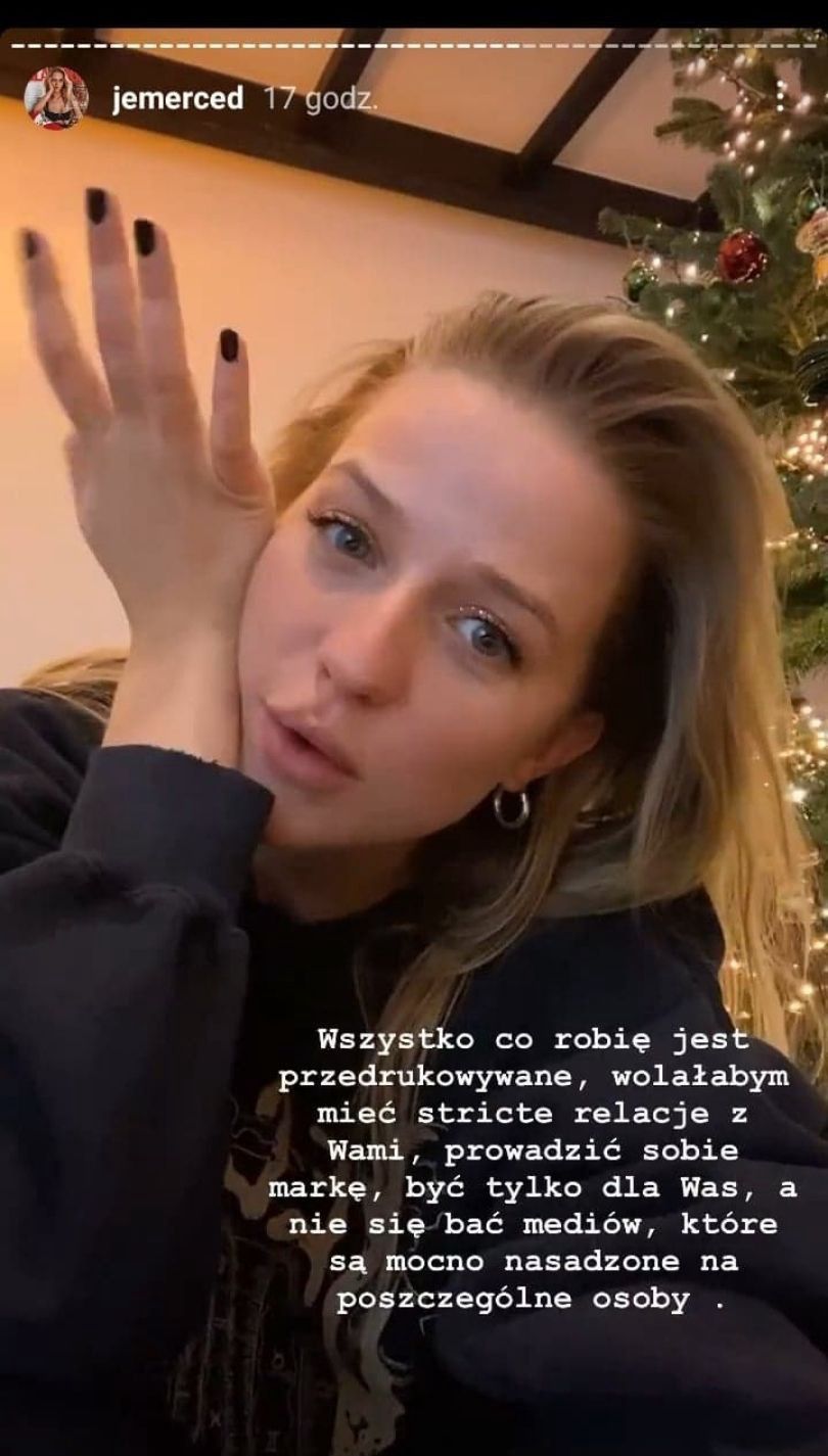 Jessica Mercedes zwierza się fanom na Instagramie